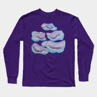 fantasy animals on melting ice Long Sleeve T-Shirt